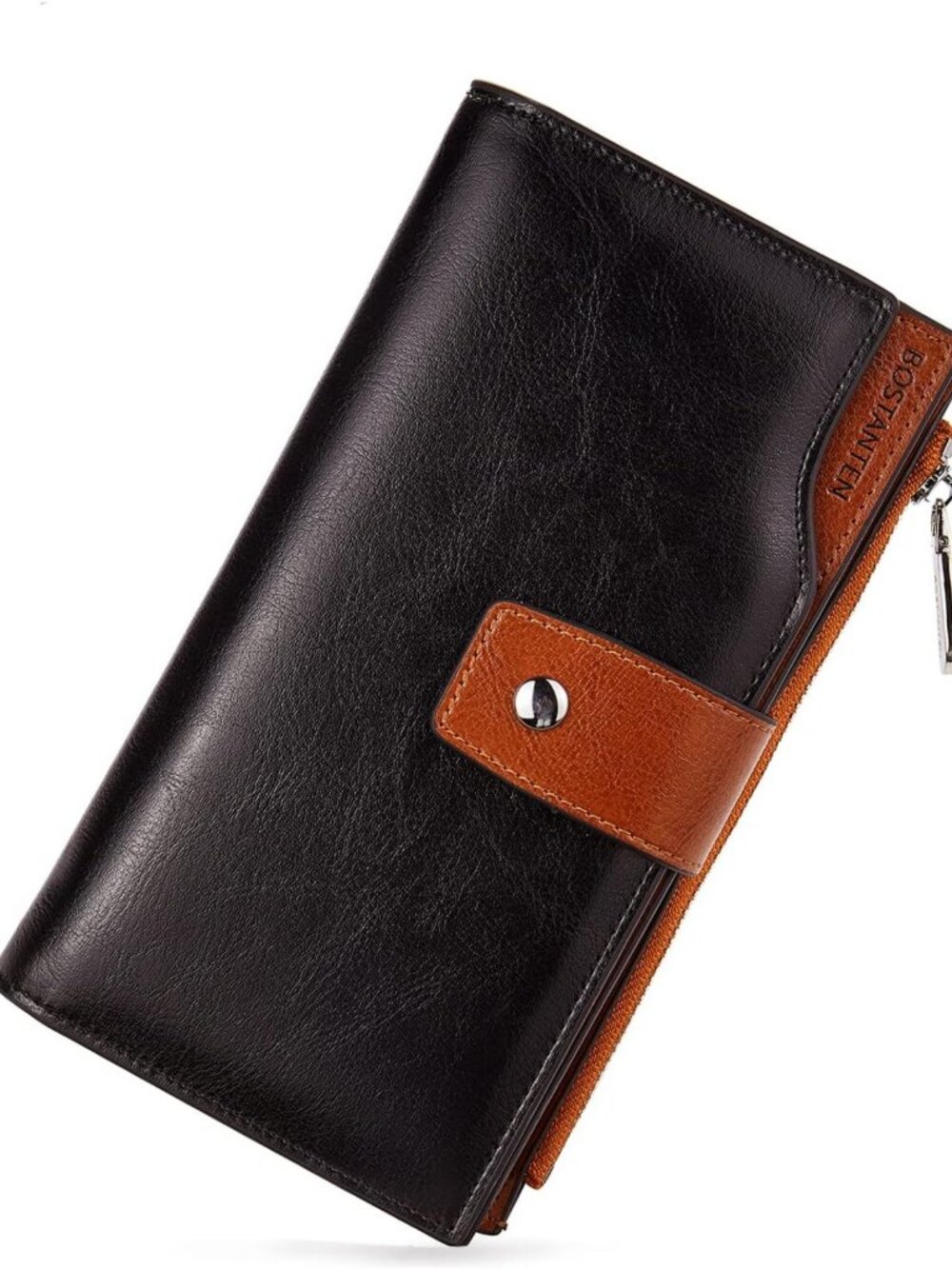 Large Capacity Women's Leather Wallet - RFID Blocking Credit Card Holder